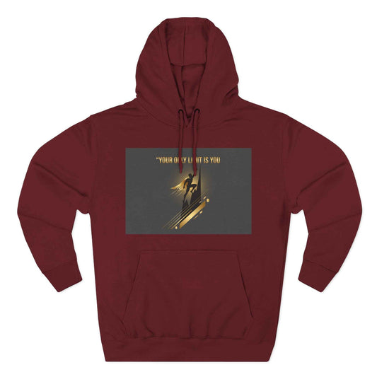 Motivational Graphic Hoodie — “Your Only Limit Is You” Inspirational Fleece Pullover