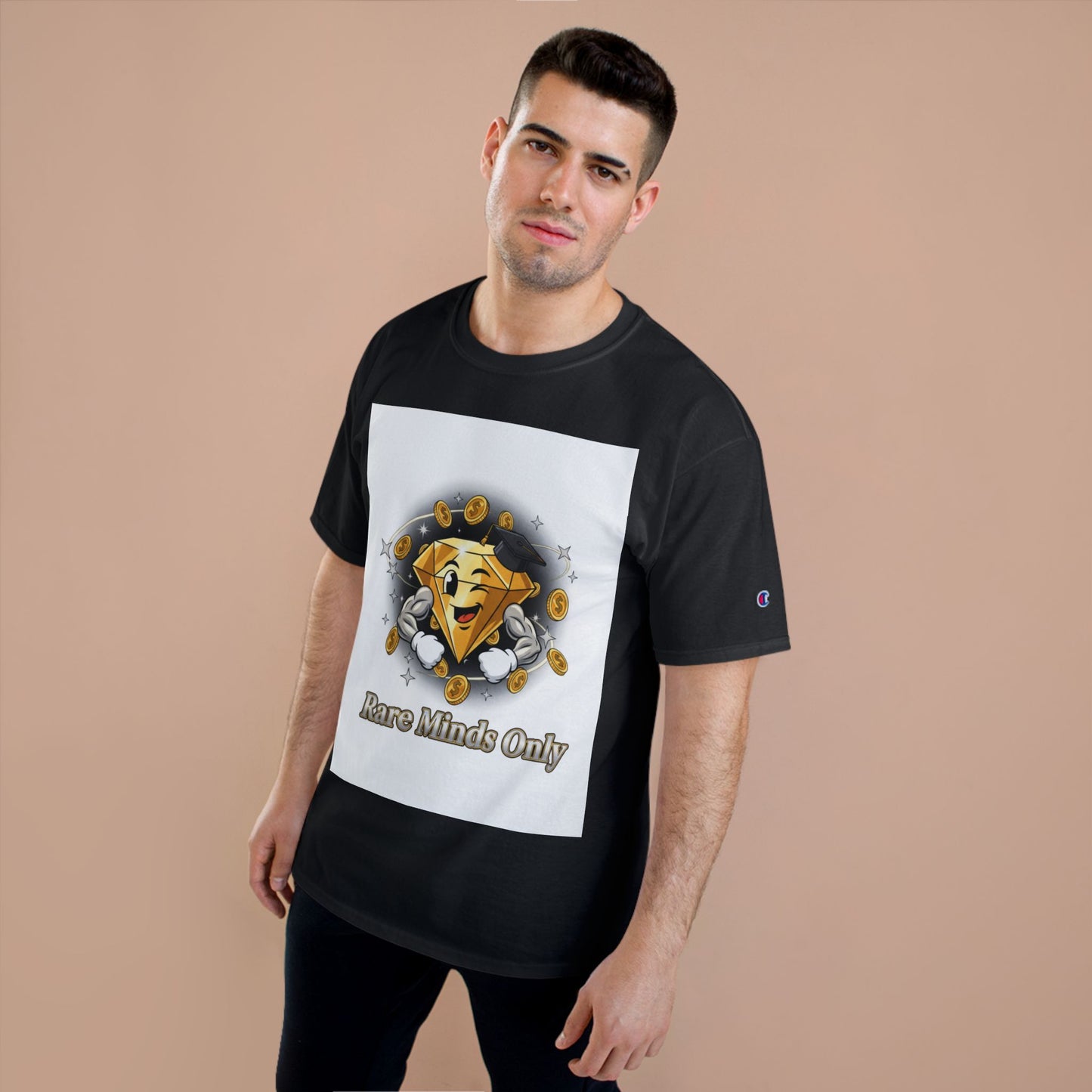 Rare Minds Only T-Shirt — Crypto Coin Champion Graphic Tee