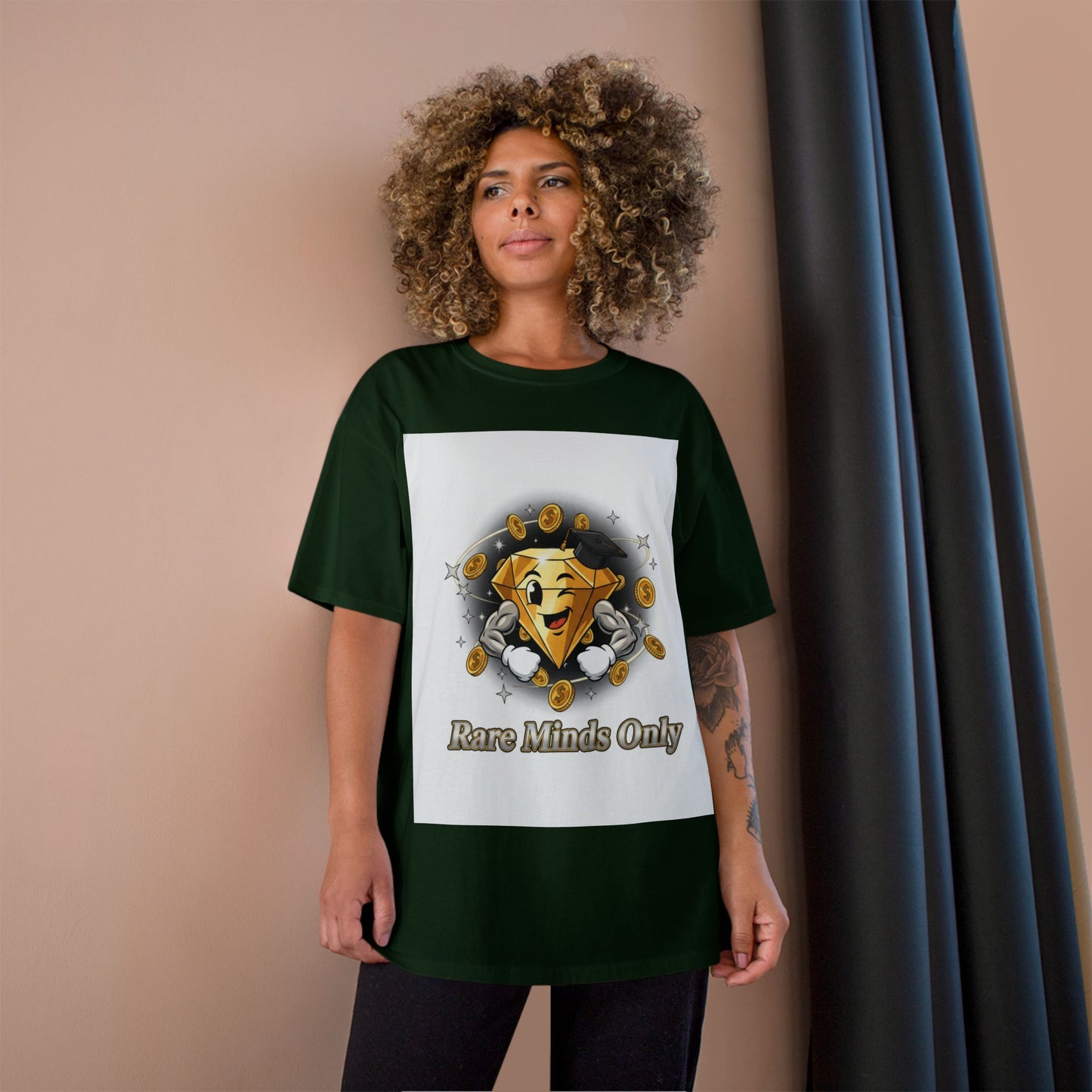 Rare Minds Only T-Shirt — Crypto Coin Champion Graphic Tee