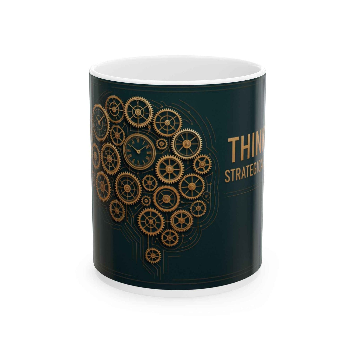 Strategic Thinking Ceramic Mug | Perfect Gift for Graduates, Entrepreneurs, Coaches, Motivational Decor, Office Supplies, 11oz 15oz