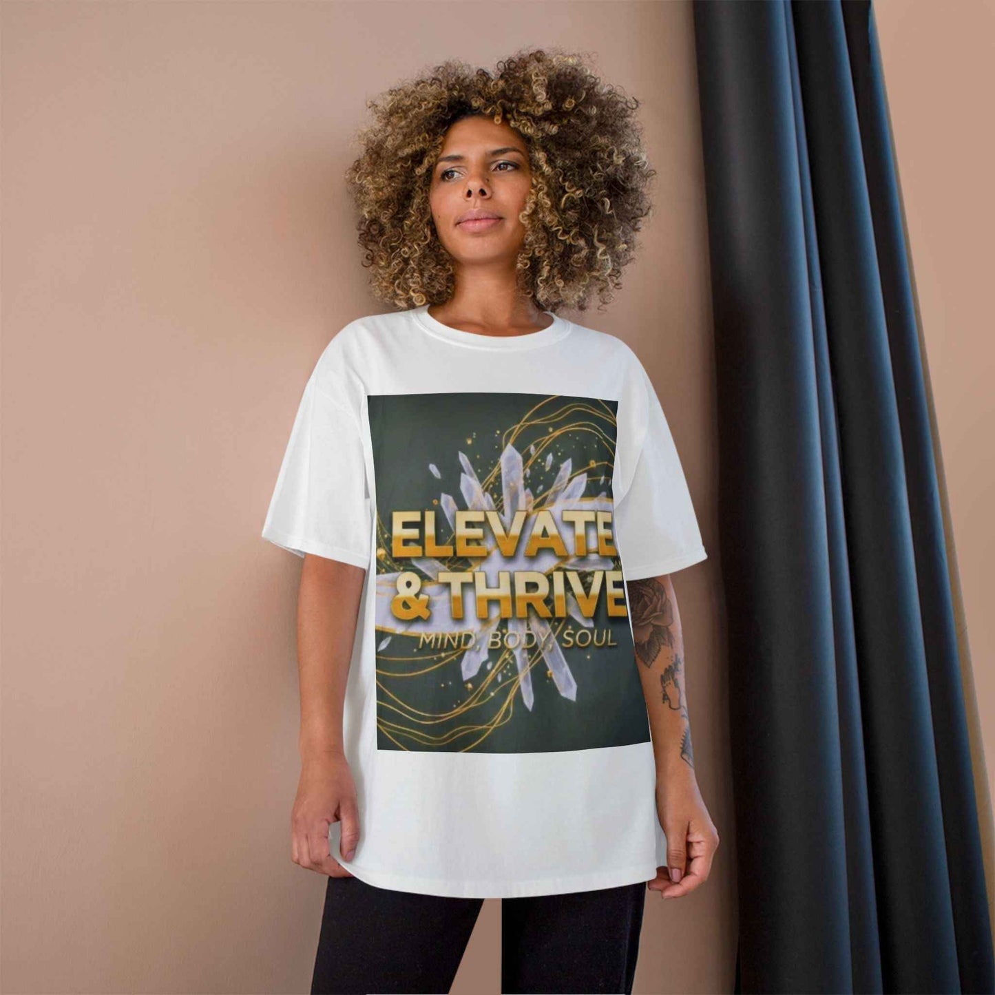 Elevate & Thrive Champion Tee — Mind Body Soul Inspirational Shirt
