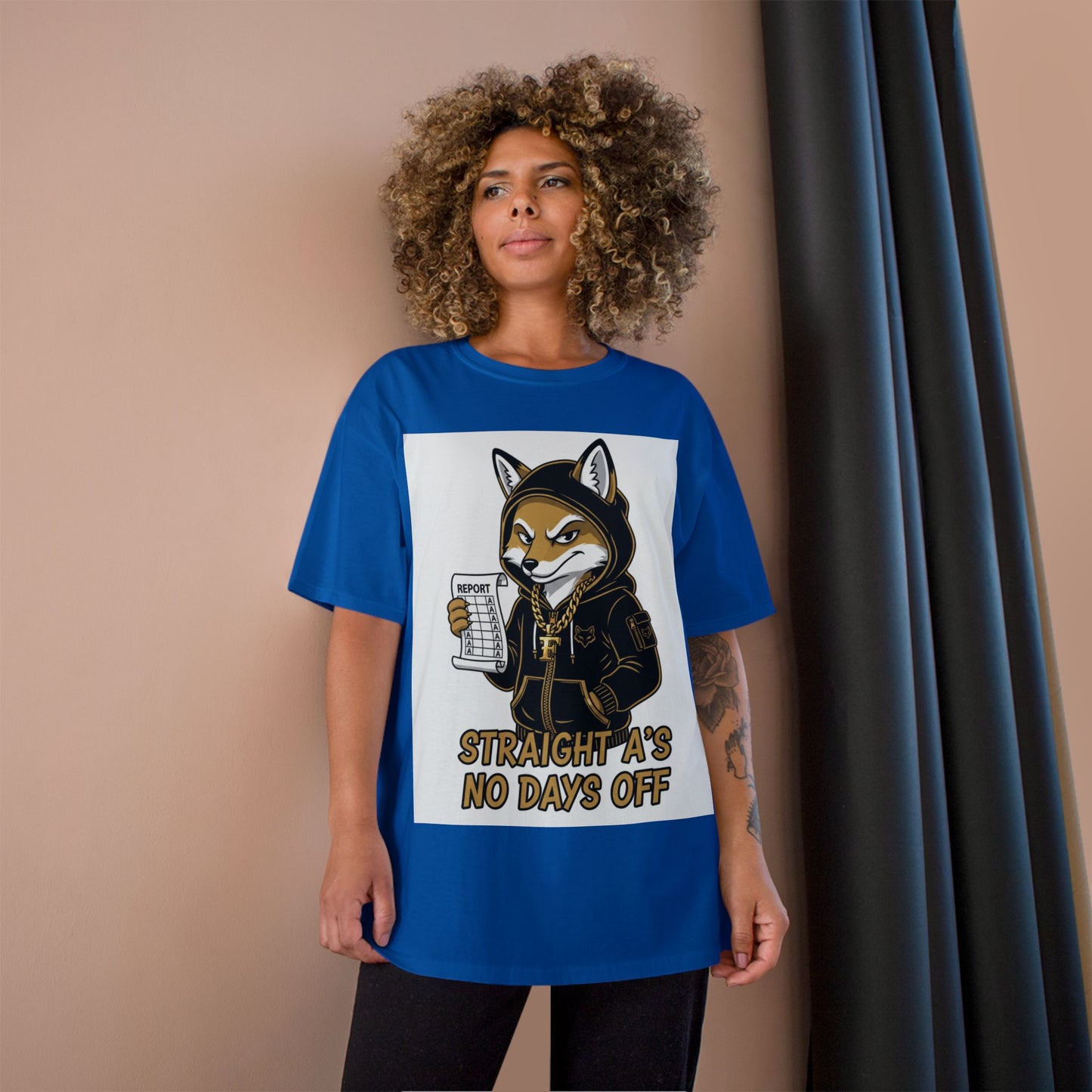 Straight A's No Days Off T-Shirt — Student Champion Tee