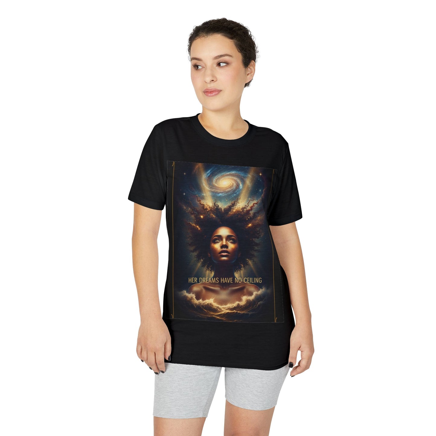 Cosmic Queen T-Shirt — 'Her Dreams Have No Ceiling' Inspirational Graphic Tee