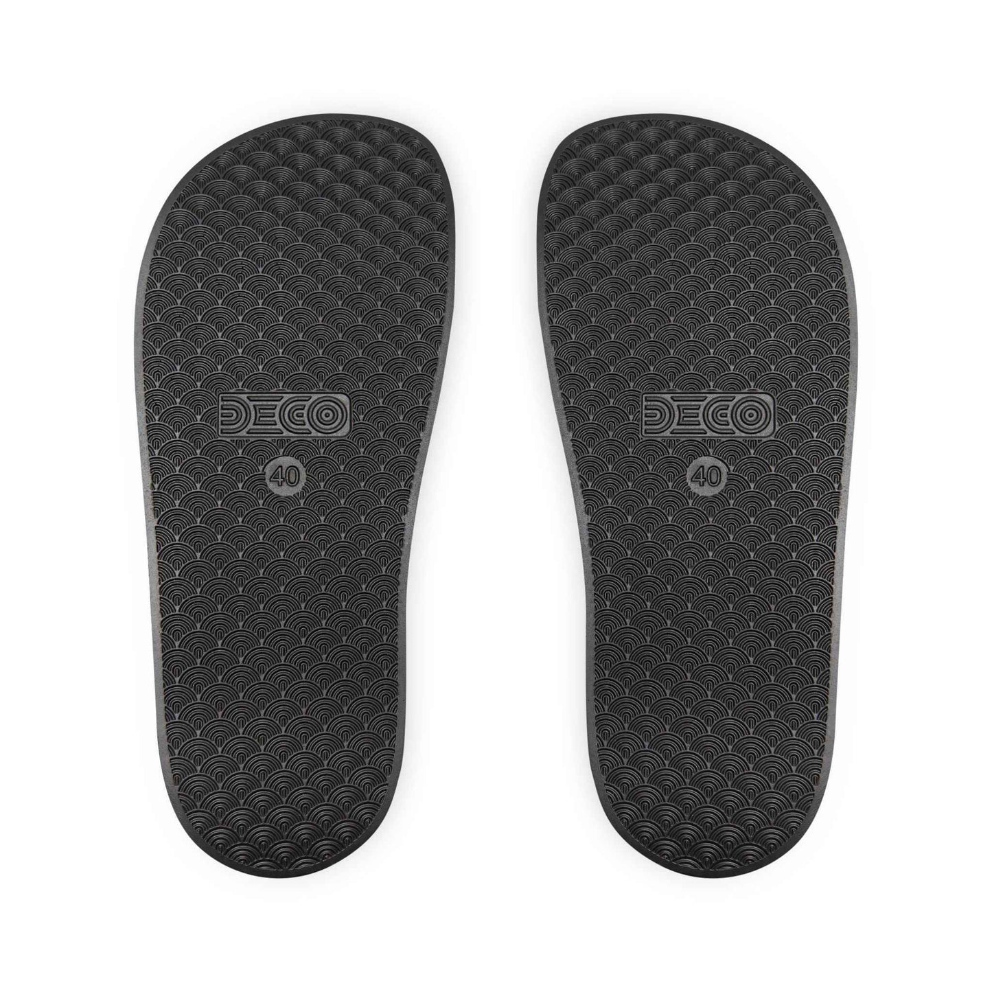 Black Floral Slide Sandals — Women's Removable-Strap Comfort Slides