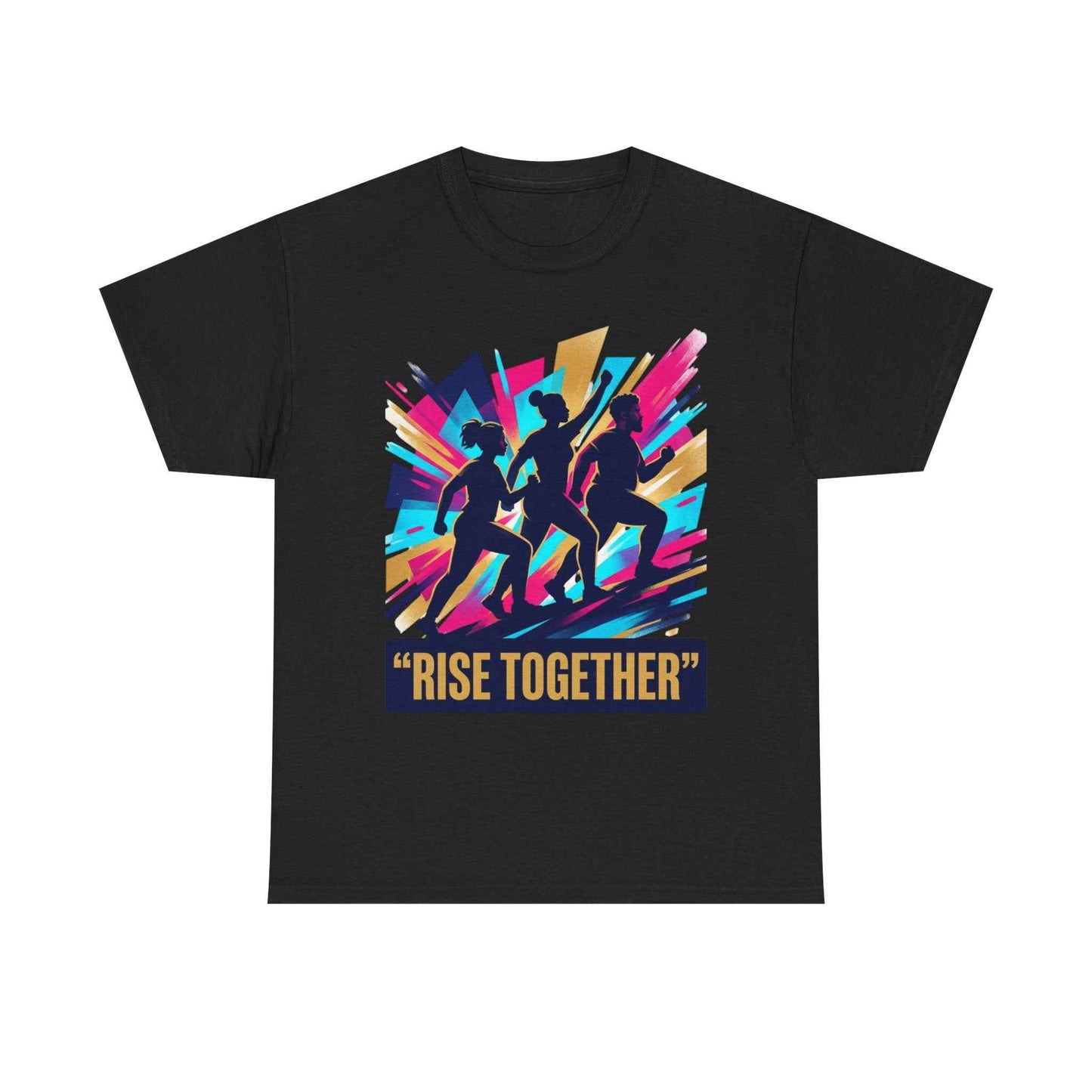 T-Shirt — "Rise Together" Motivational Running Crew Tee