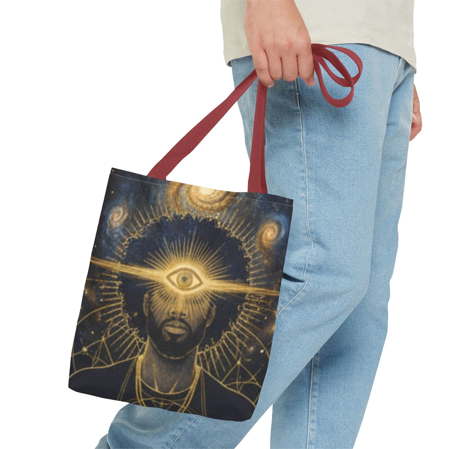 Mystic Third Eye Tote Bag — Spiritual Afrocentric Visionary Art Tote