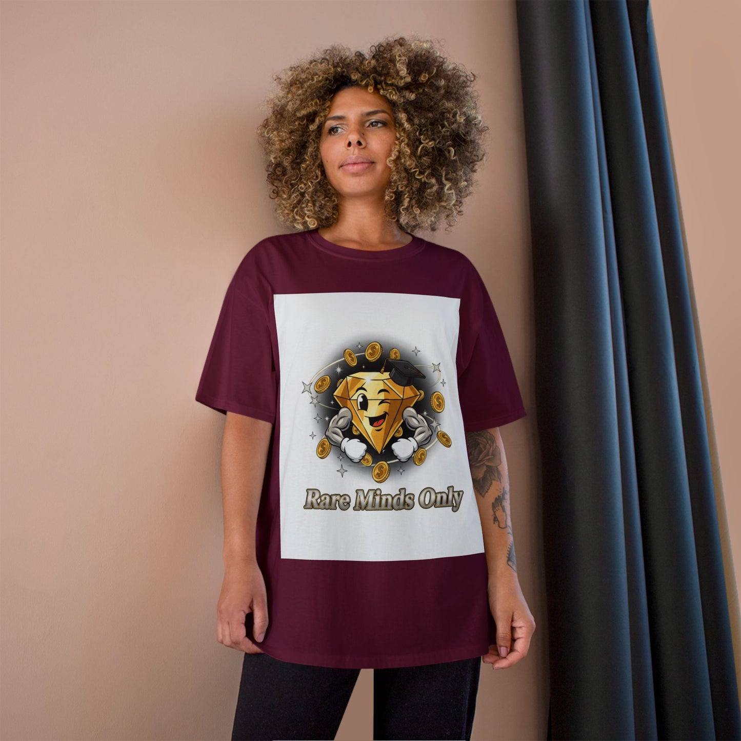 Rare Minds Only T-Shirt — Crypto Coin Champion Graphic Tee