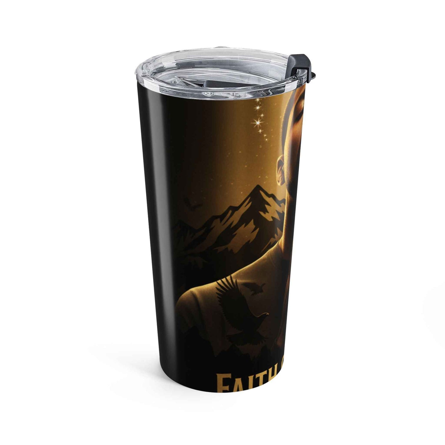 Prayer Hands 20oz Tumbler – Faith Over Fear Insulated Travel Cup