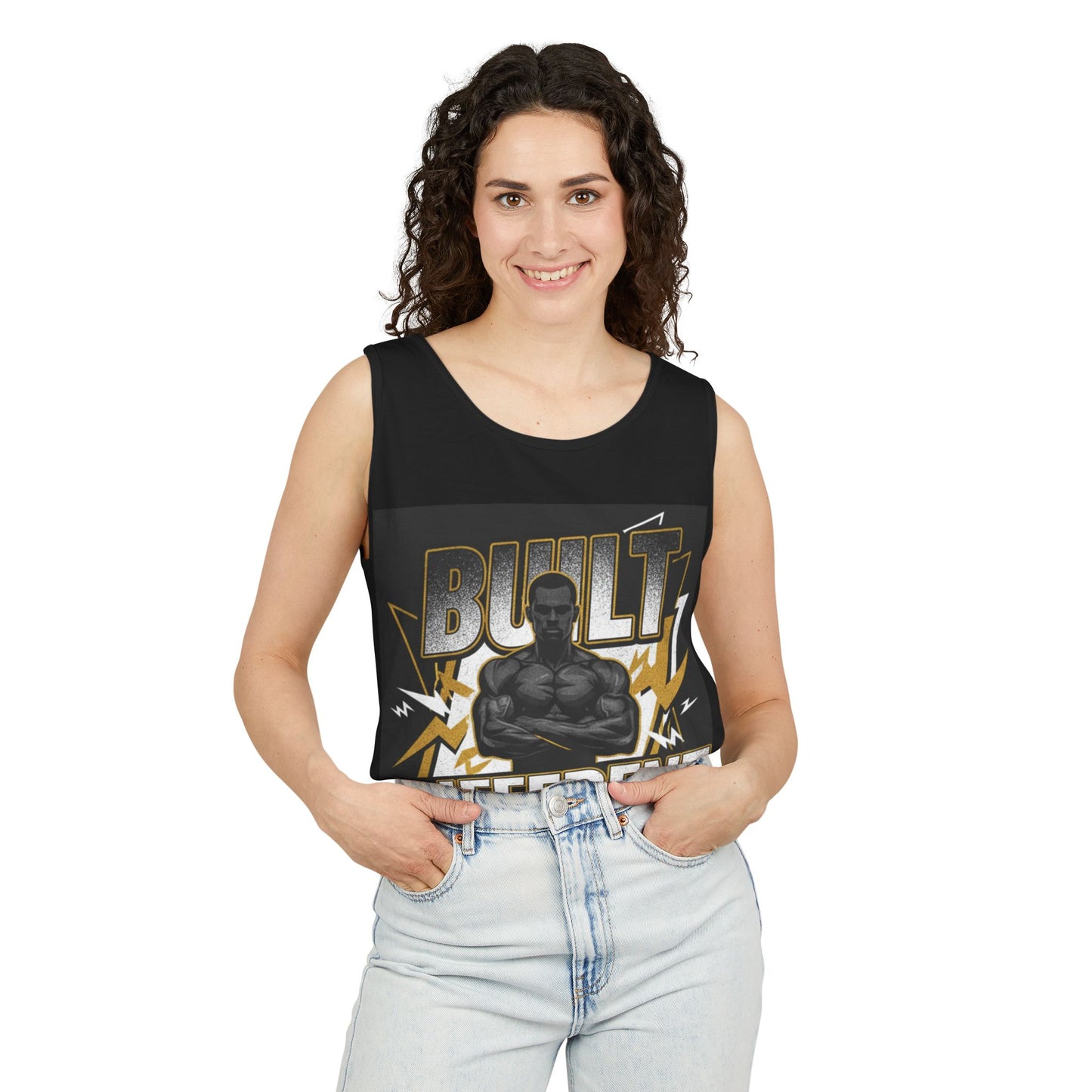 Built Different Muscle Tank Top — Gym Motivational Fitness Tank