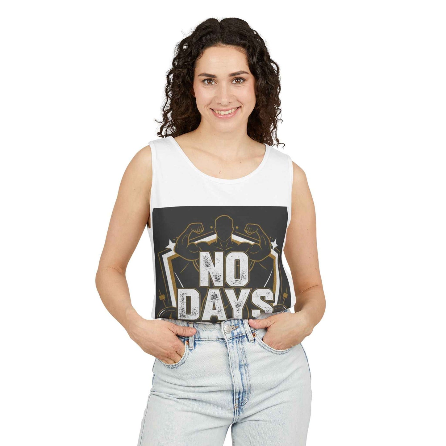 No Days Off Tank Top — Motivational Fitness Gym Tank