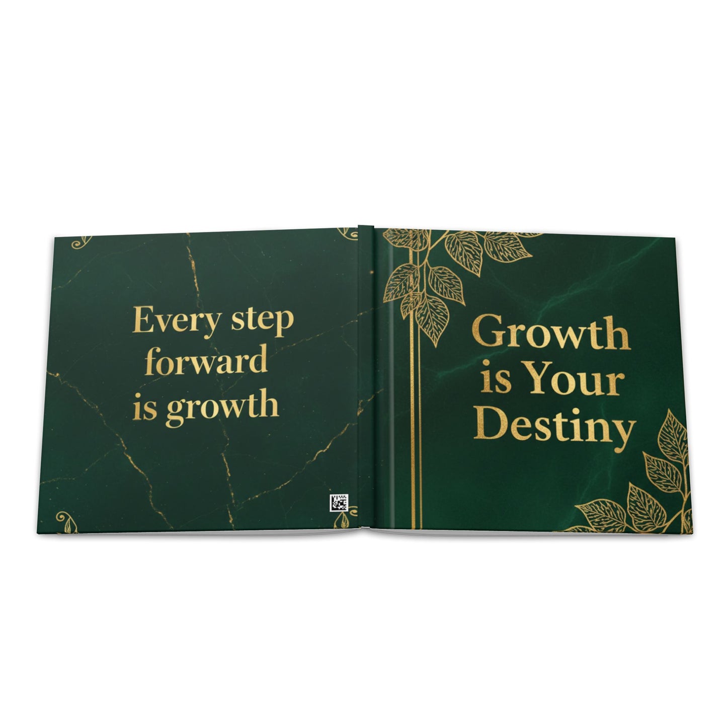 Hardcover Photo Book — "Growth is Your Destiny" Inspirational Keepsake