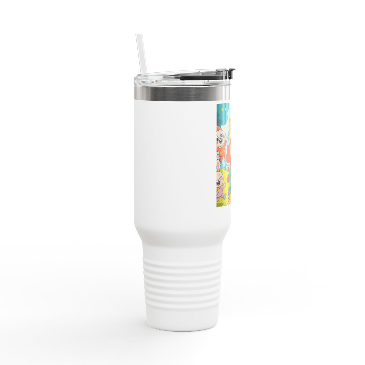 Colorful Kids' Insulated Travel Mug - 40oz with Fun Character Design