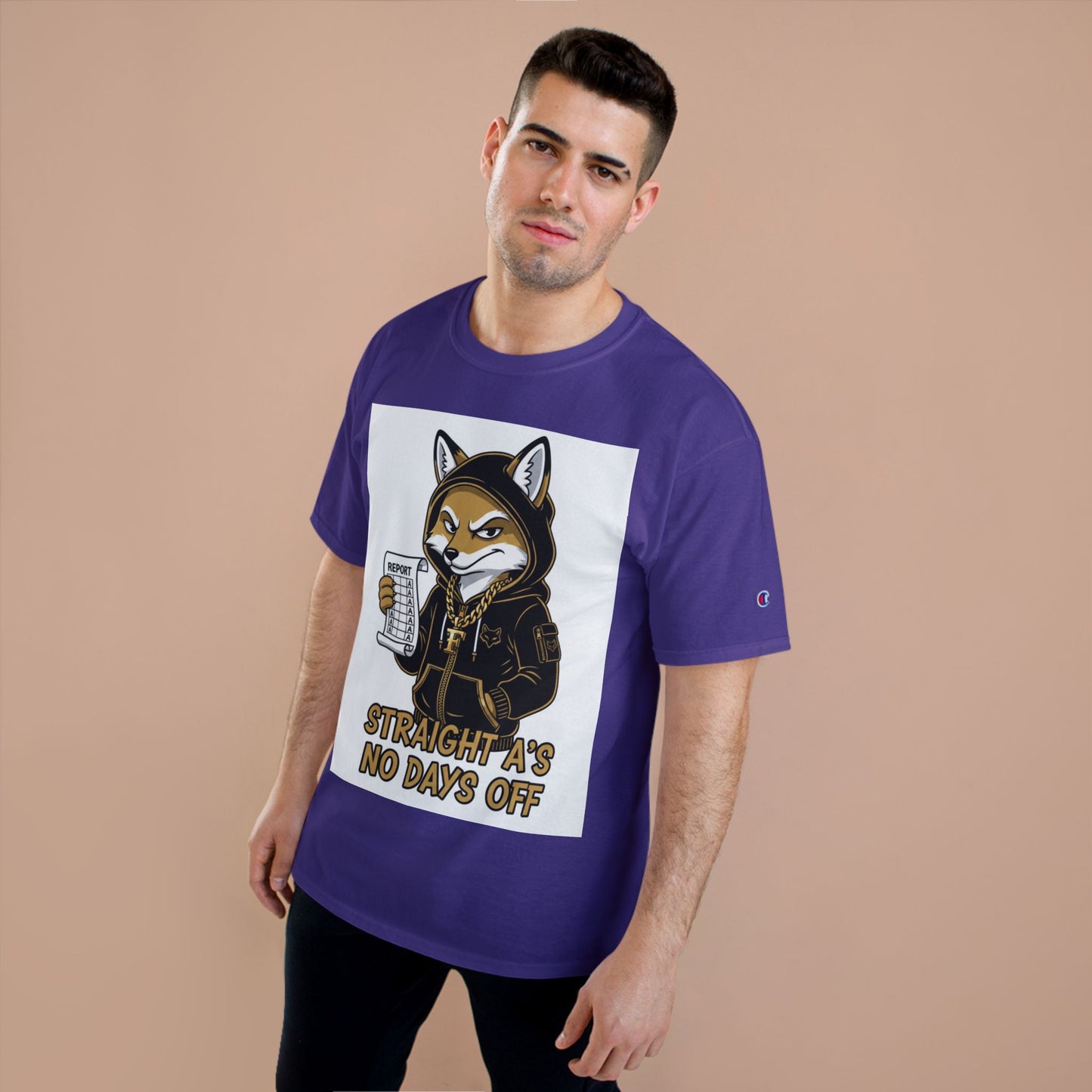 Straight A's No Days Off T-Shirt — Student Champion Tee