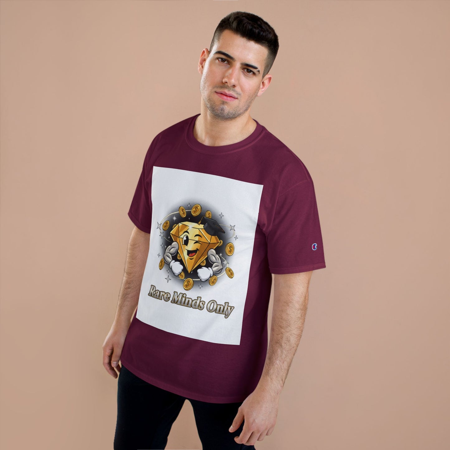 Rare Minds Only T-Shirt — Crypto Coin Champion Graphic Tee