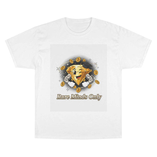 Rare Minds Only T-Shirt — Crypto Coin Champion Graphic Tee