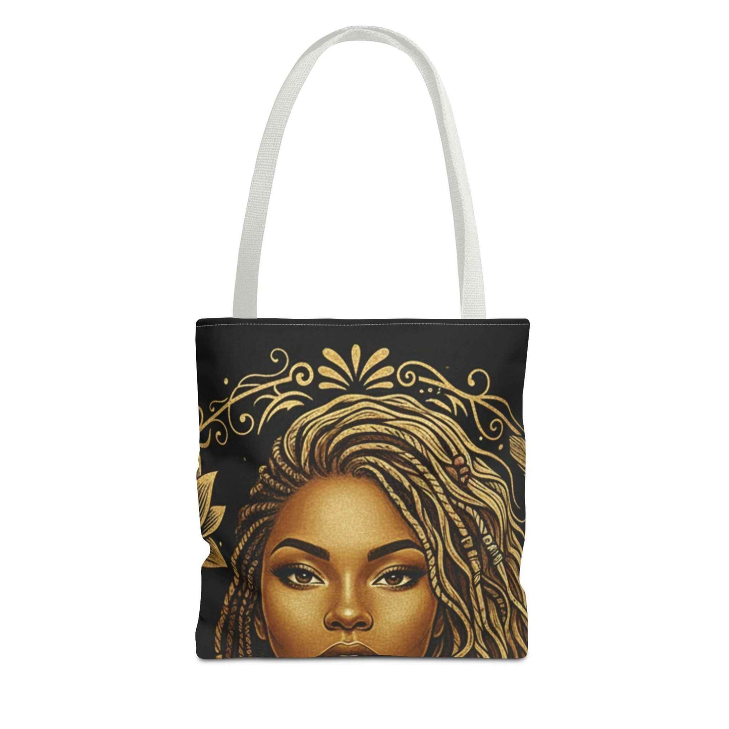 Tote — Beautifully Mixed Black & Gold Afrocentric Portrait Tote Bag