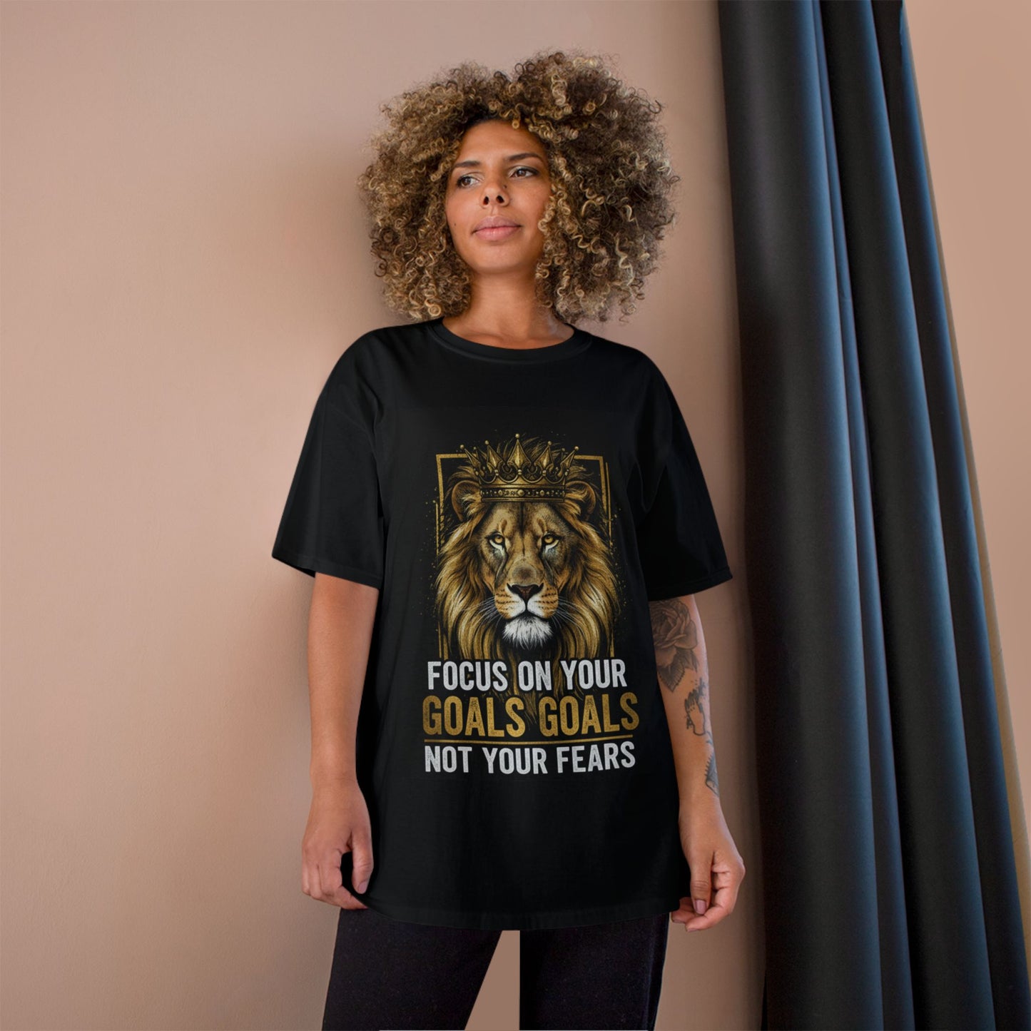 Lion 'Focus On Your Goals' T-Shirt