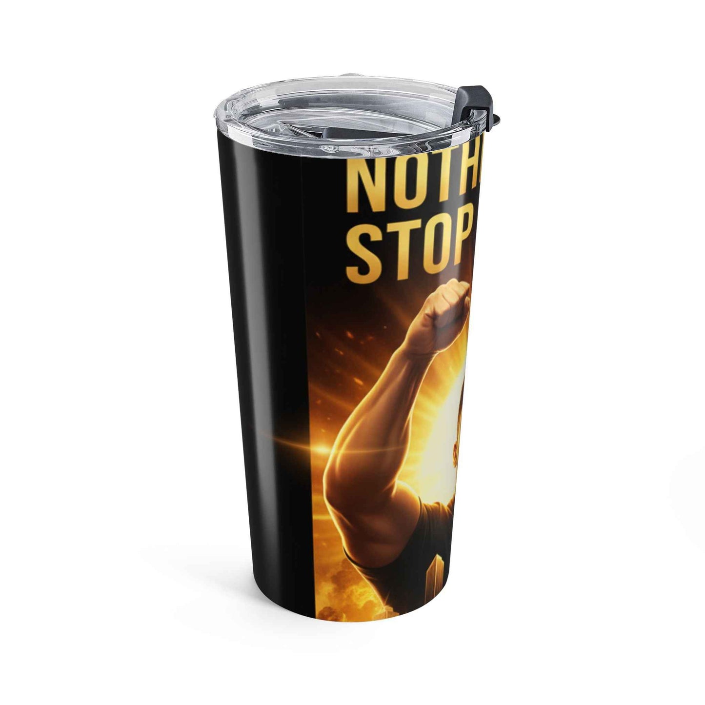 Motivational Athlete 20oz Tumbler — "Nothing Will Stop My Rise" Insulated Travel Cup