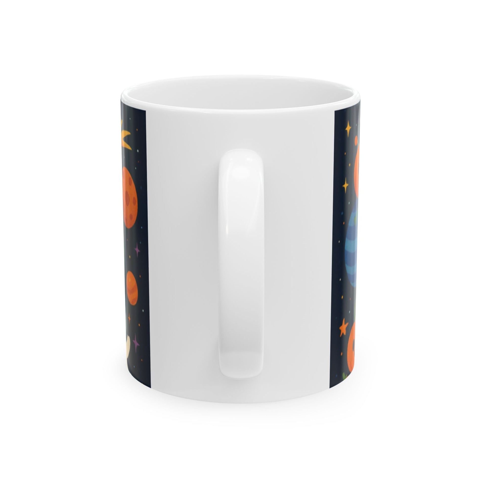 Cosmic Adventure Ceramic Mug - Space Theme, Rocketship Design, Perfect for Coffee Lovers, Kids Room Decor, Gift for Astronaut Enthusiasts  Digital Art