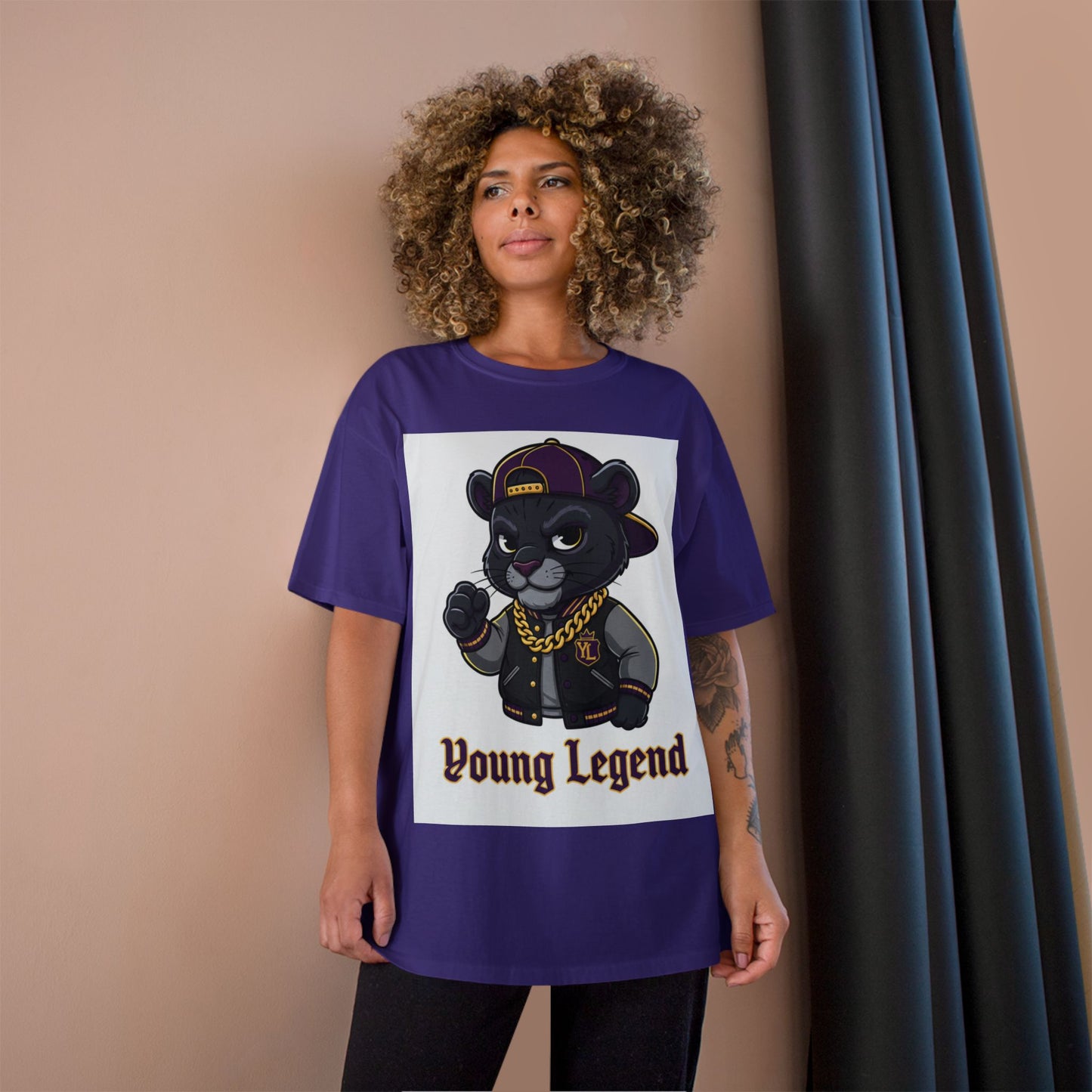 Young Legend Panther T-Shirt – 'Young Legend' Graphic Tee for Kids & Teens
