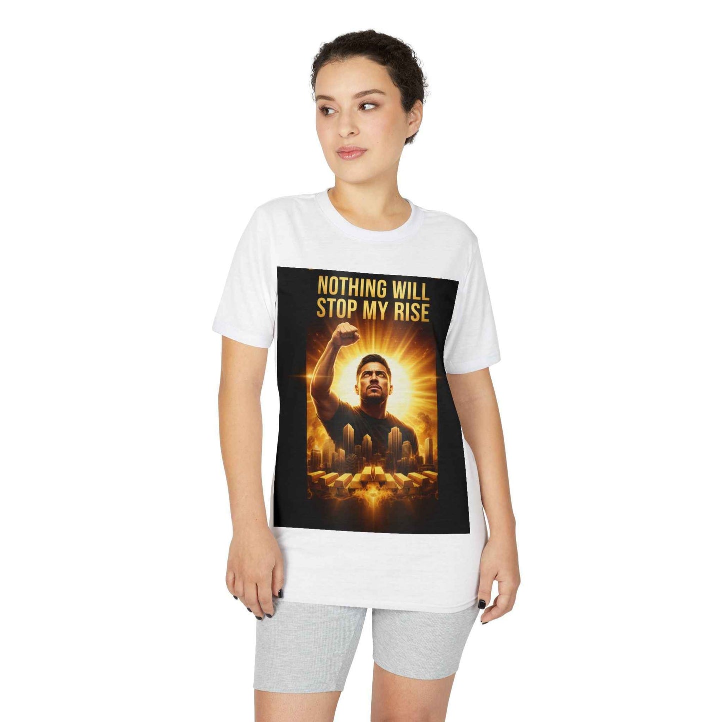 Motivational Graphic T-Shirt — "Nothing Will Stop My Rise" Inspirational Tee