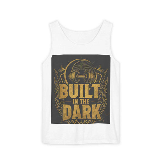 Built in the Dark Tank Top — Gym Fitness Weightlifting Workout Tee
