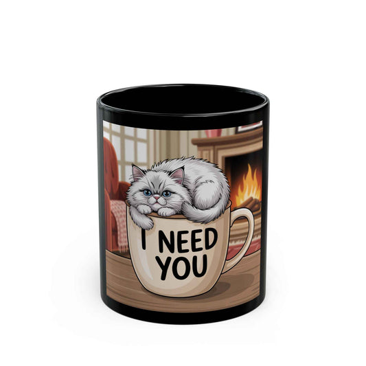 Cozy Cat Lover Mug: I Need You | Perfect for Gift Giving, Home Decor, and Coffee Lovers