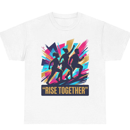 T-Shirt — "Rise Together" Motivational Running Crew Tee