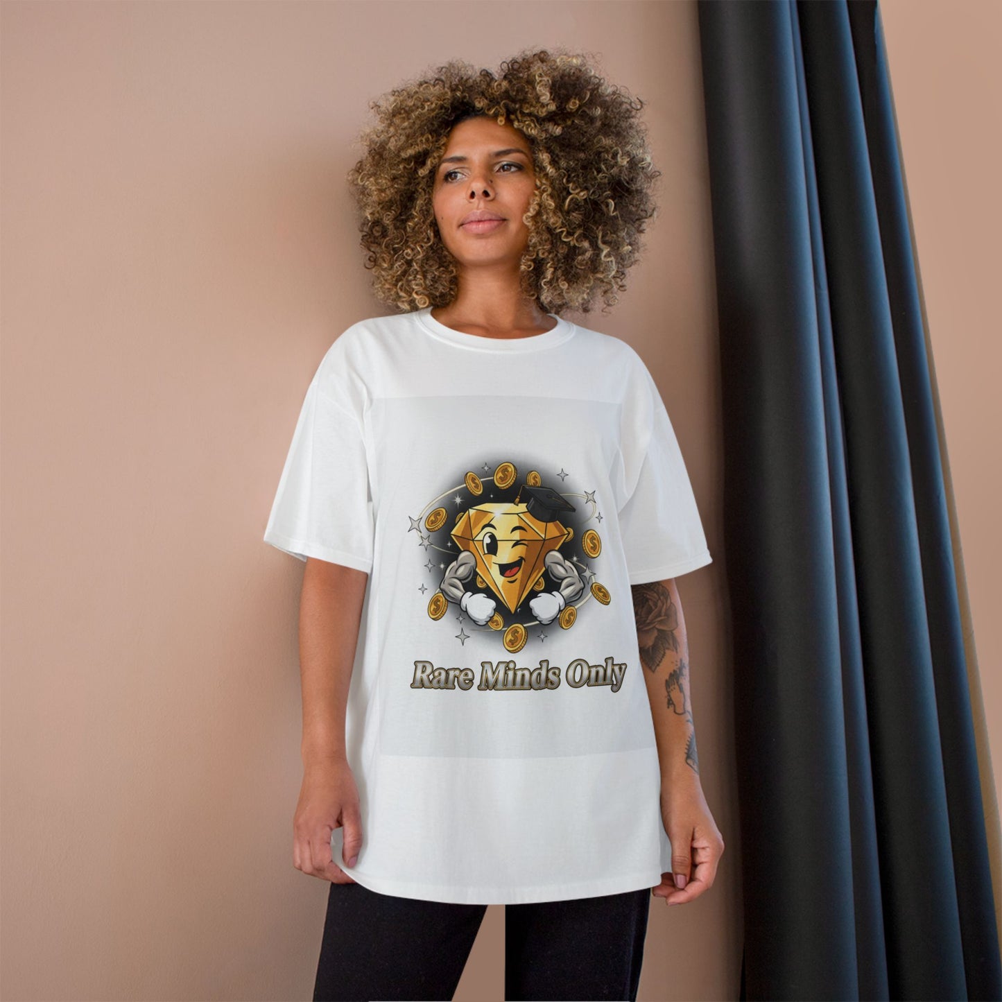 Rare Minds Only T-Shirt — Crypto Coin Champion Graphic Tee