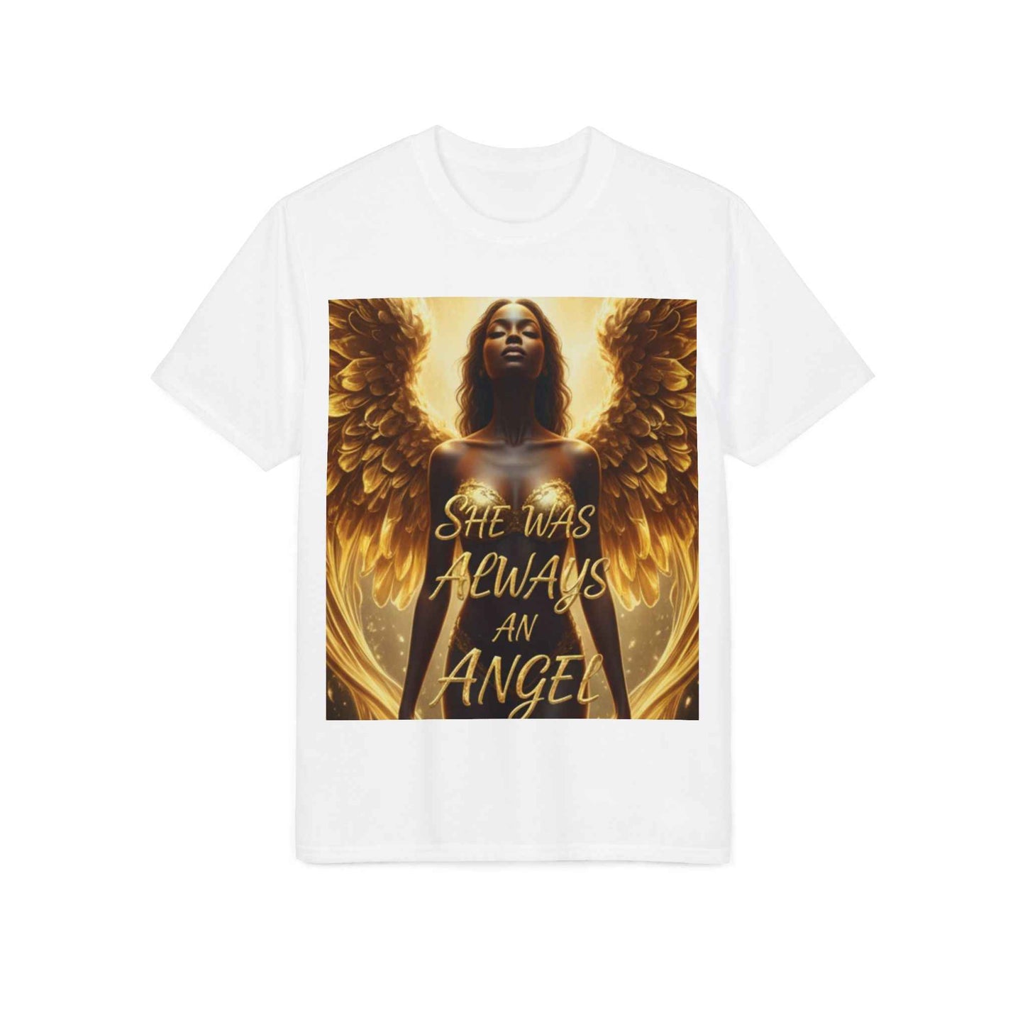 Angel Wings T-Shirt — "She Was Always An Angel" Inspirational Graphic Tee