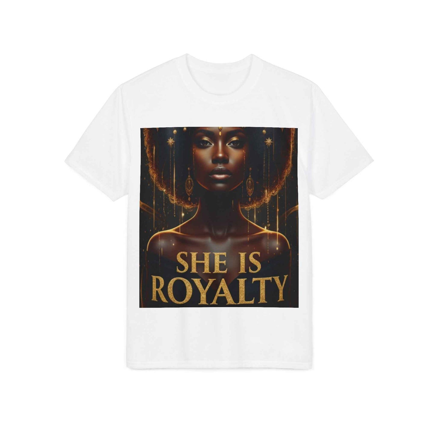 She Is Royalty T-Shirt — Empowering Black Queen Graphic Tee
