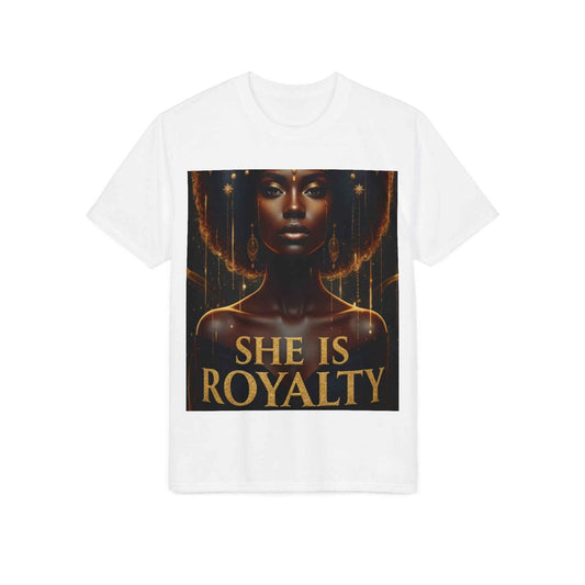 She Is Royalty T-Shirt — Empowering Black Queen Graphic Tee