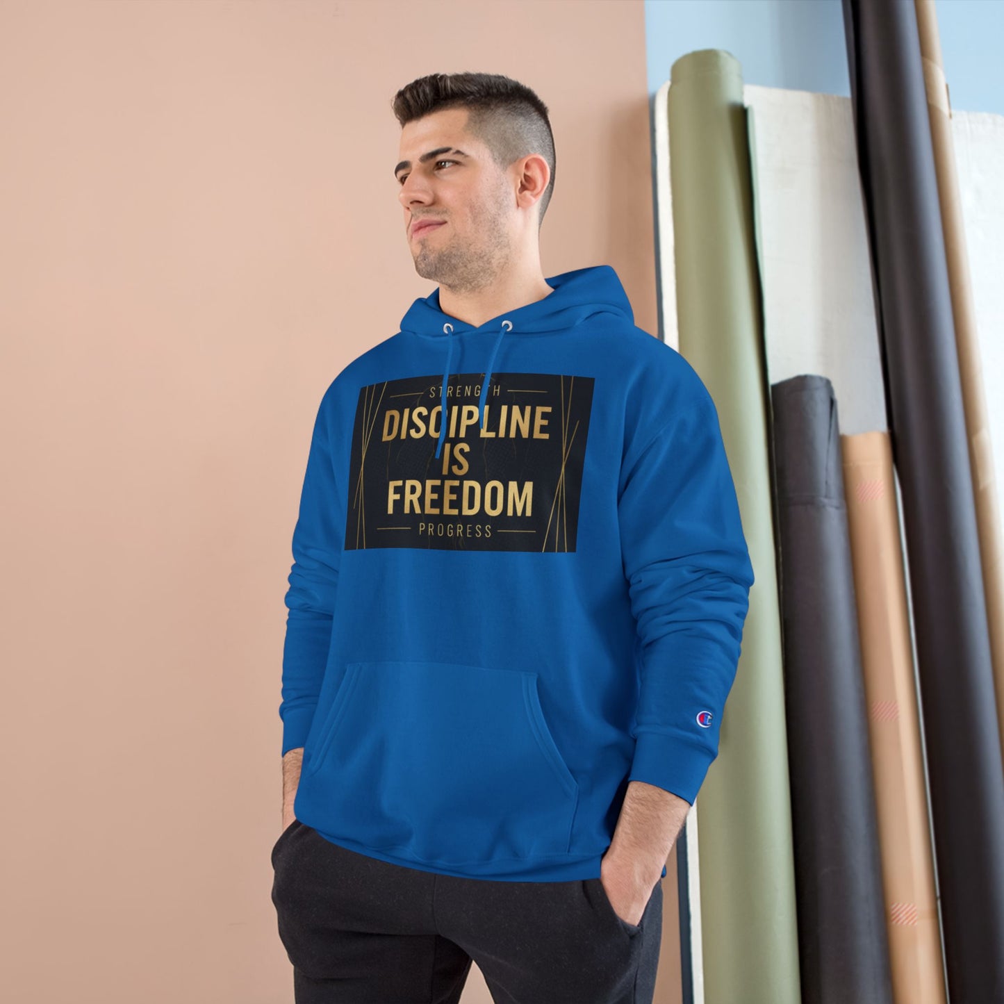 Discipline Is Freedom Champion Hoodie — Motivational Gym Hoodie
