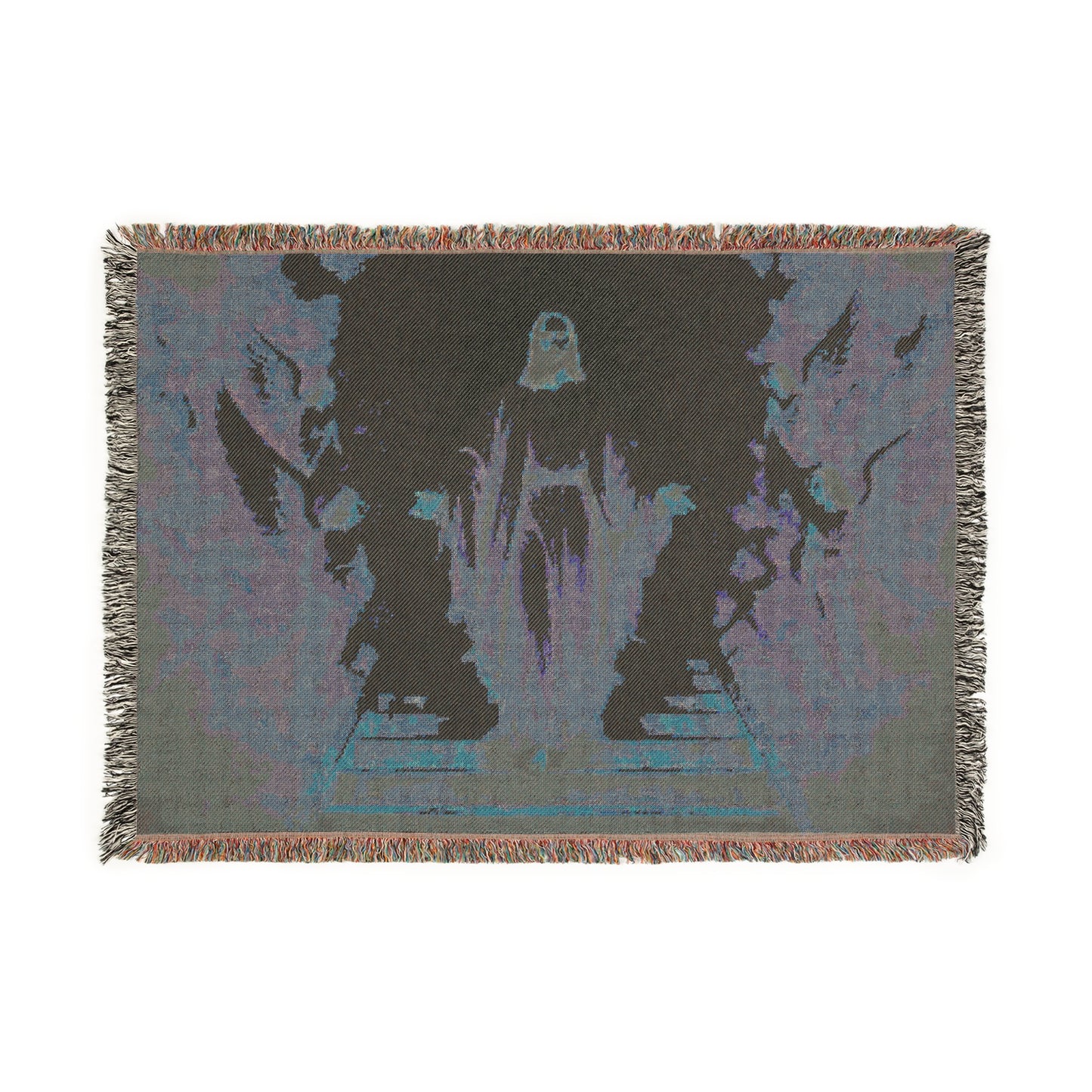 Spiritual Woven Blanket, Cozy Home Decor, Christian Gift, Church Service Blanket, Inspirational Throw for Religion and Faith