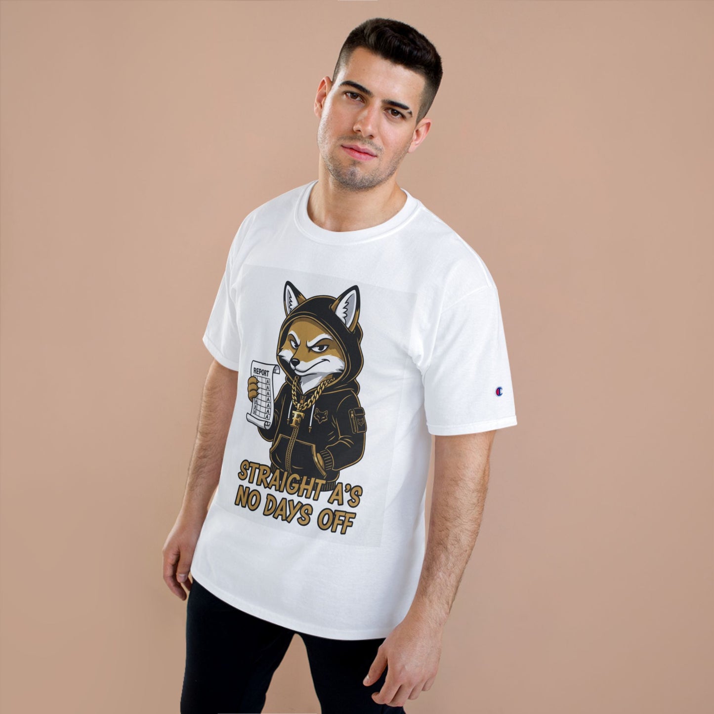 Straight A's No Days Off T-Shirt — Student Champion Tee