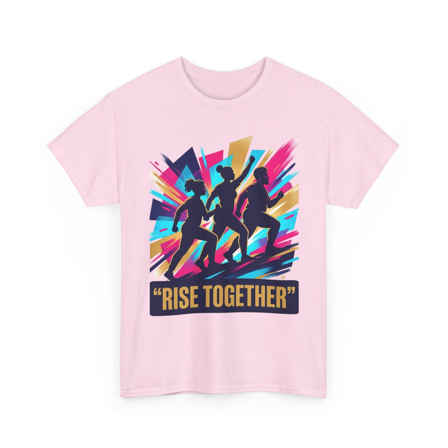 T-Shirt — "Rise Together" Motivational Running Crew Tee