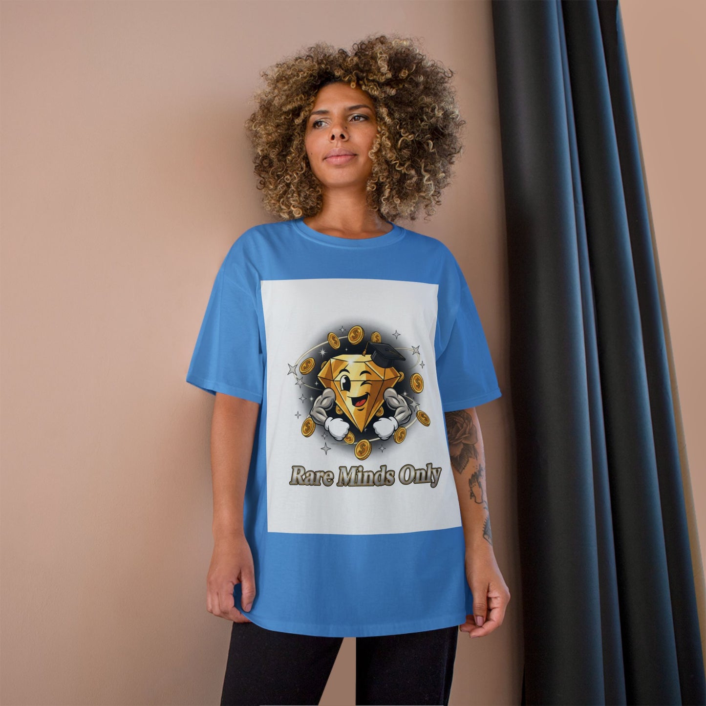 Rare Minds Only T-Shirt — Crypto Coin Champion Graphic Tee