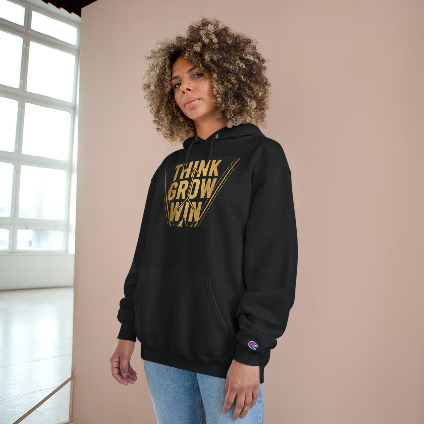 Think Grow Win Hoodie — Motivational Champion Pullover