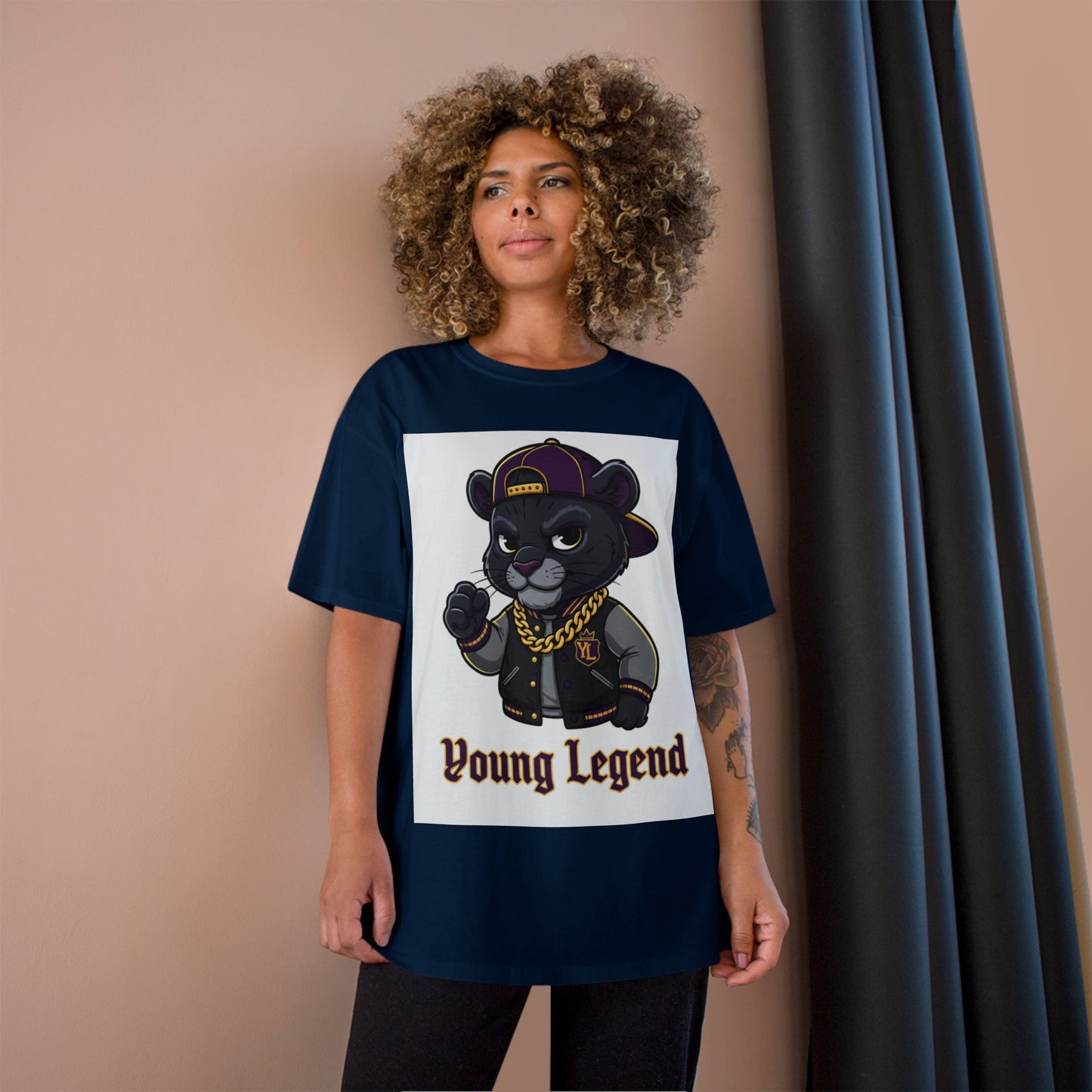 Young Legend Panther T-Shirt – 'Young Legend' Graphic Tee for Kids & Teens