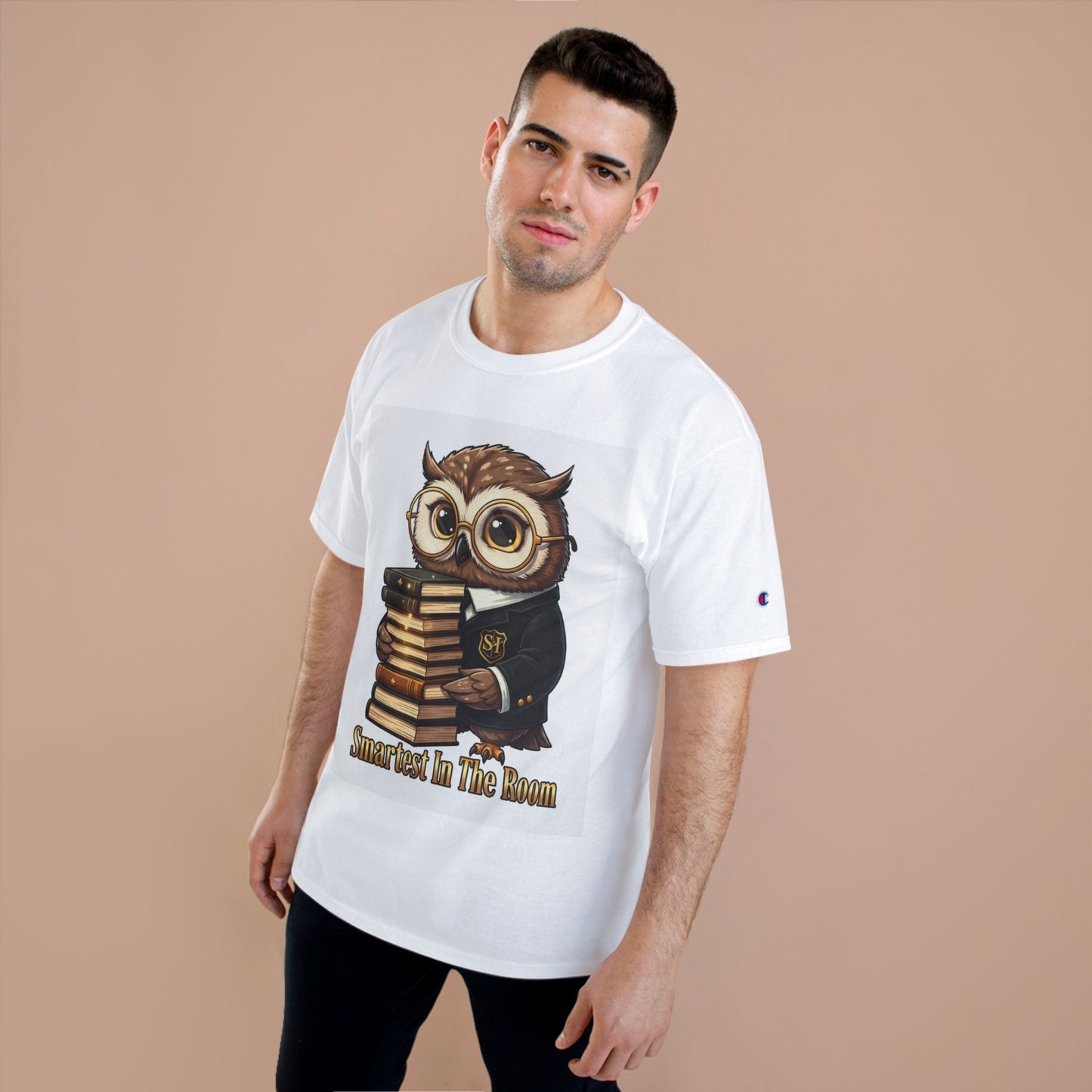 Smartest In The Room Owl T-Shirt — Cute Scholar Graphic Tee for Students & Teachers