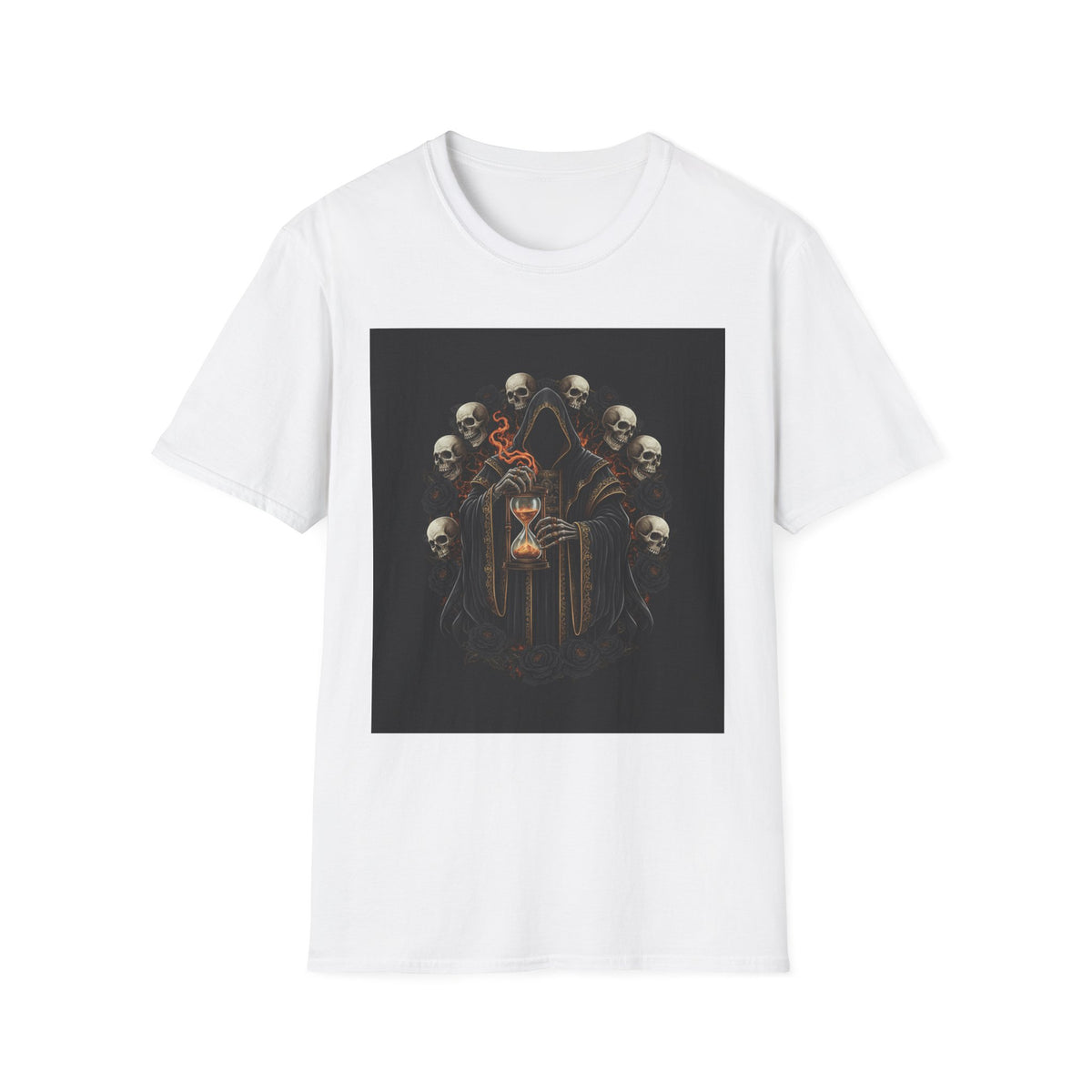 Skull Oracle T-Shirt — Gothic Skeleton Ritual Art Tee