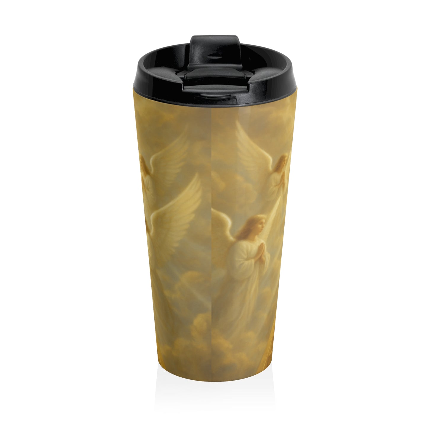 Inspirational Stainless Steel Travel Mug - Faithful Morning, Jesus Travel Cup, Christian Gift, Religious Mug, Inspirational Quotes