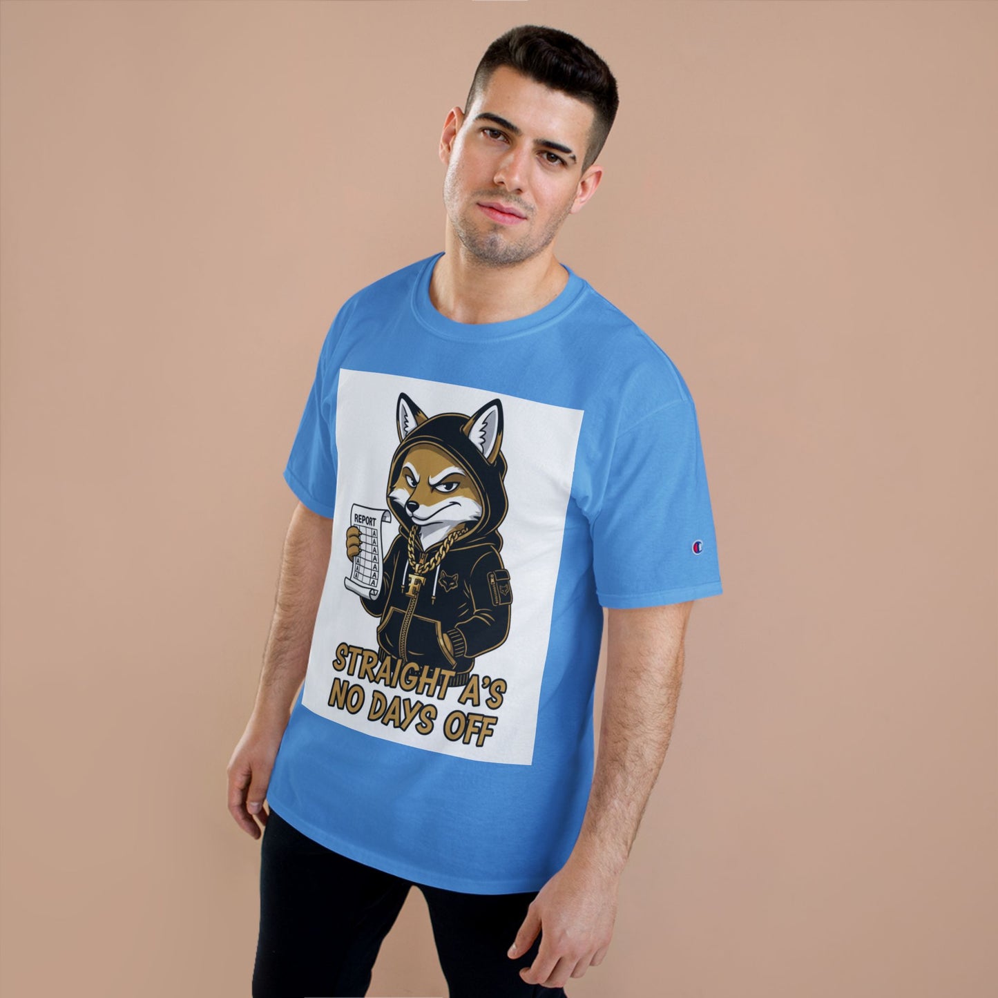 Straight A's No Days Off T-Shirt — Student Champion Tee