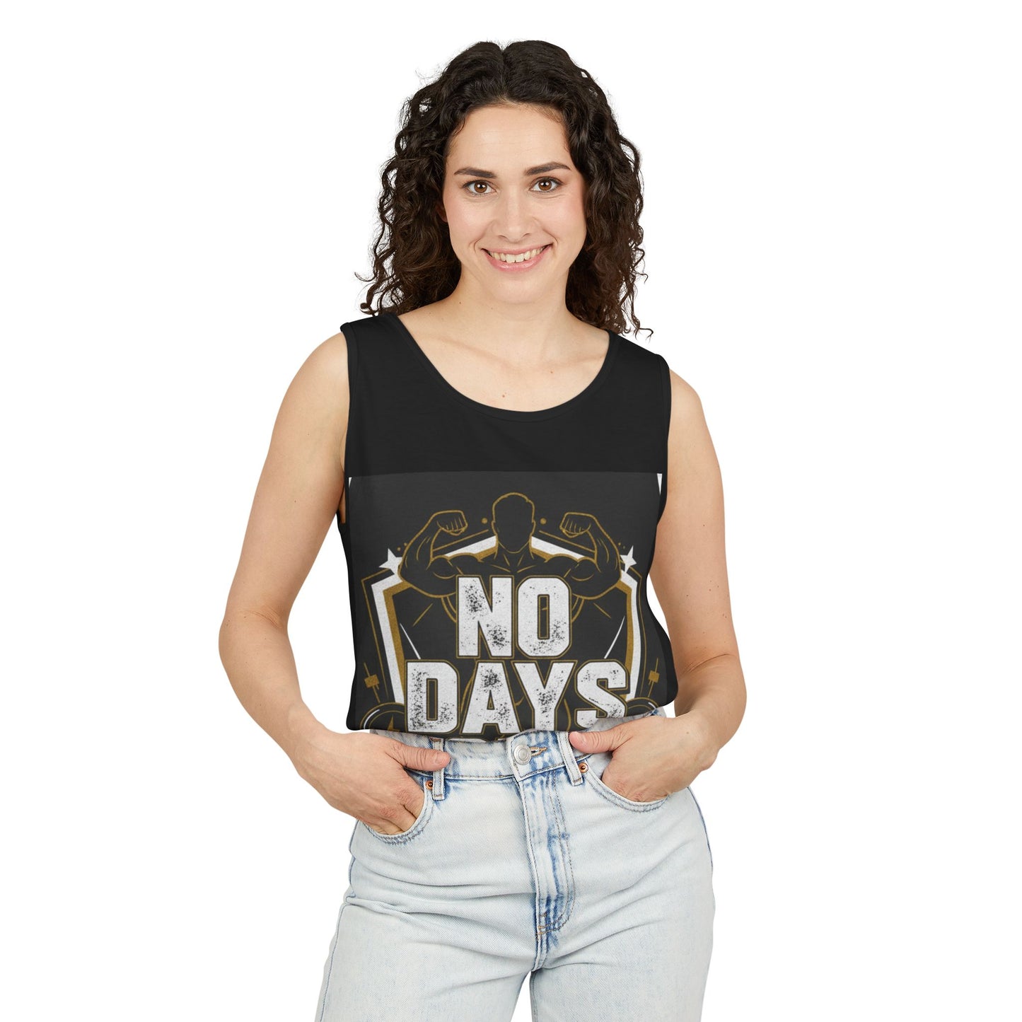 No Days Off Tank Top — Motivational Fitness Gym Tank
