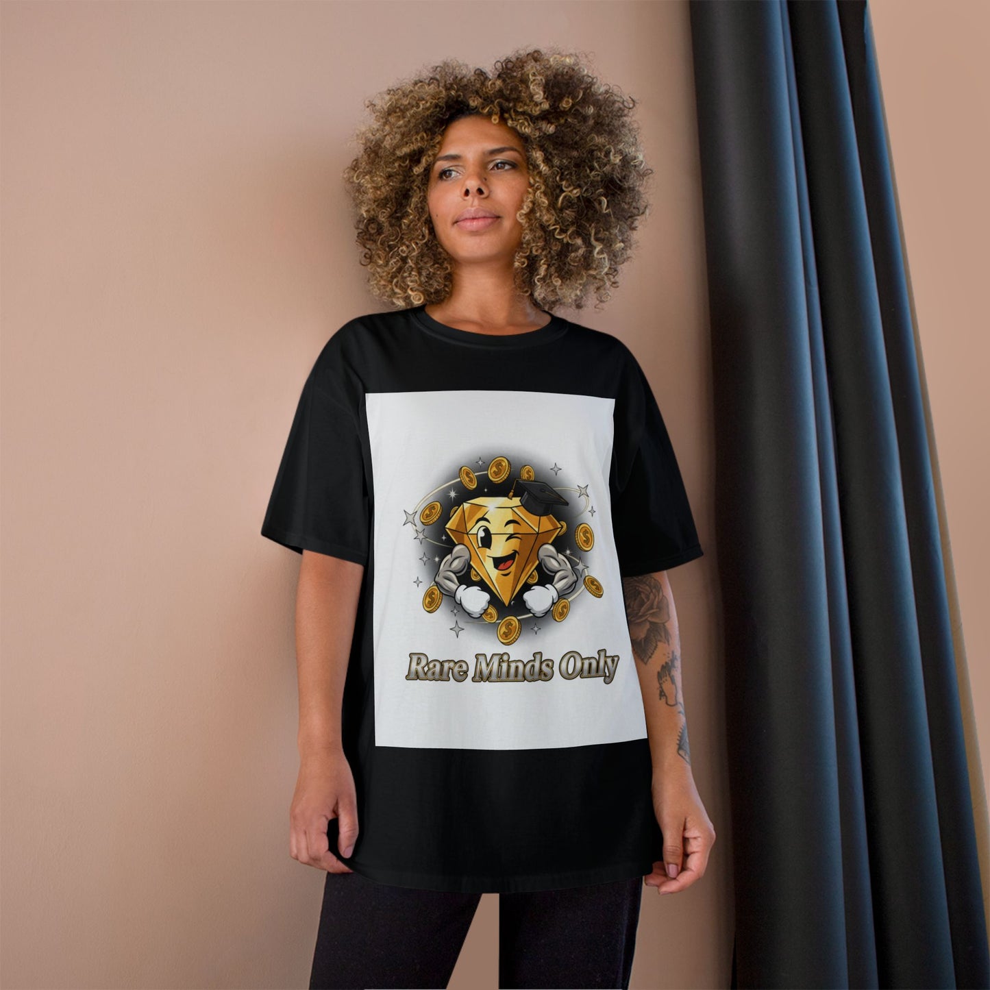 Rare Minds Only T-Shirt — Crypto Coin Champion Graphic Tee