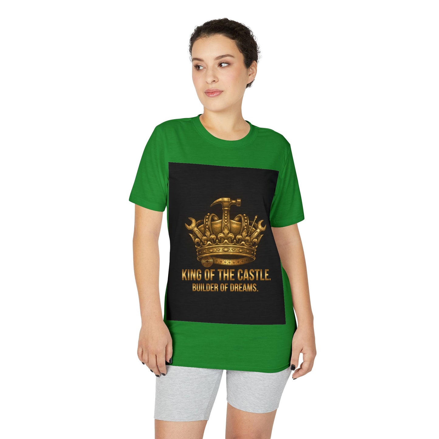 King of the Castle T-Shirt — Builder of Dreams Gold Crown Tee