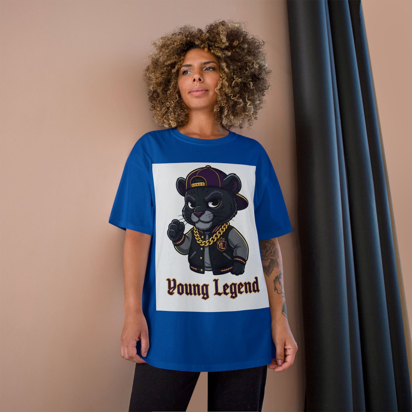 Young Legend Panther T-Shirt – 'Young Legend' Graphic Tee for Kids & Teens
