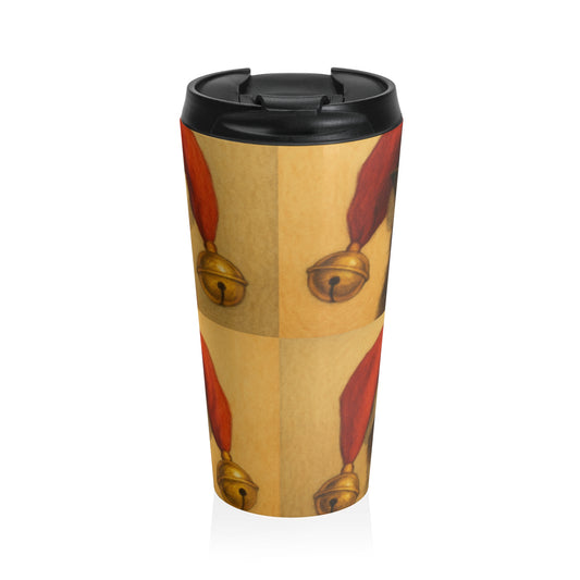 Festive Cat Travel Mug, Christmas Coffee Cup, Holiday Kitty Gift, Unique Travel Mug for Cat Lovers, Funny Pet Mug