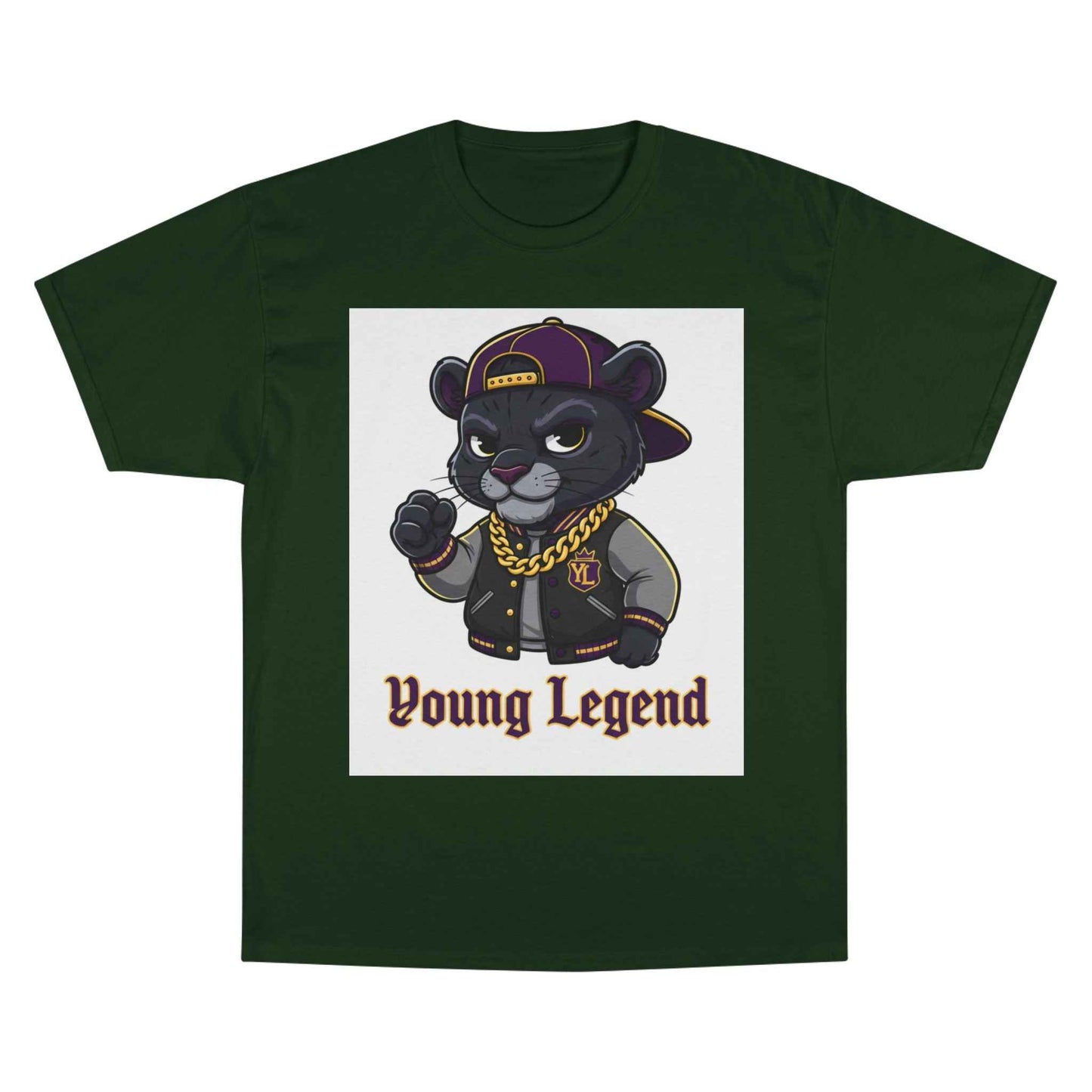 Young Legend Panther T-Shirt – 'Young Legend' Graphic Tee for Kids & Teens