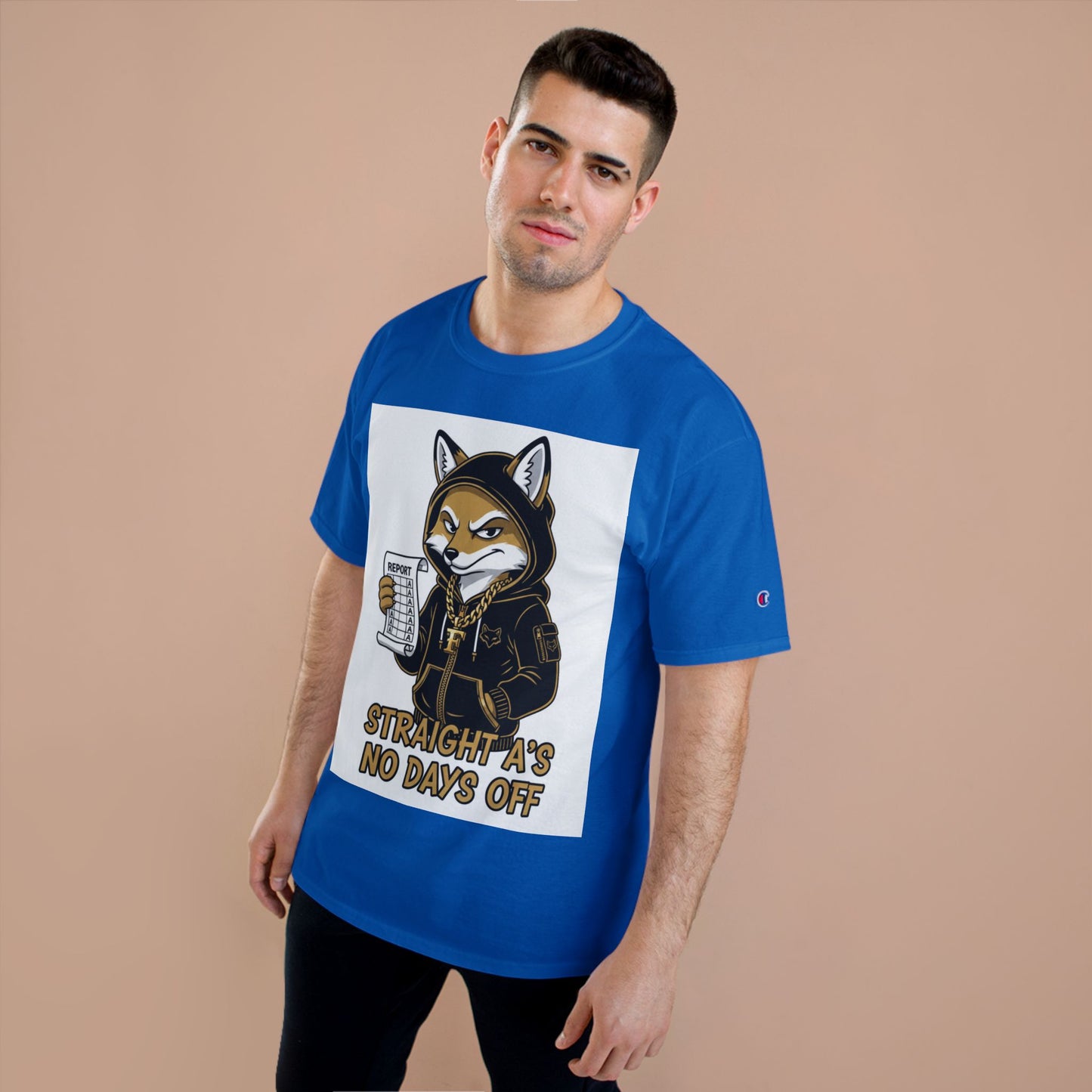 Straight A's No Days Off T-Shirt — Student Champion Tee